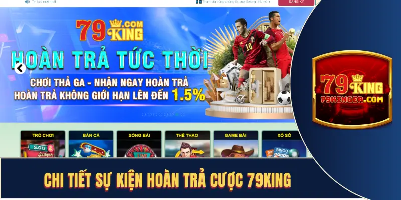 Chi tiết sự kiện hoàn trả cược 79king